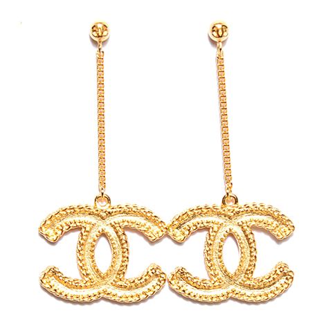 chanel enamel no 5 cc dangling drop earrings i|chanel earrings uk.